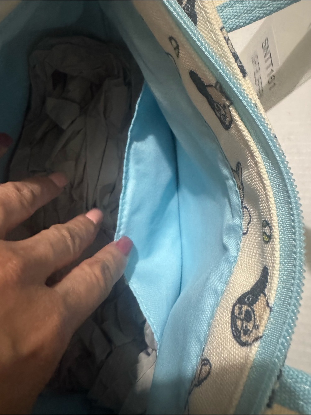 AEROPOSTALE Aero French bulldog canvas tote  BNWT - Picture 5 of 11